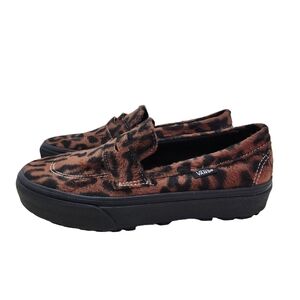 Vans Leopard Print Loafers